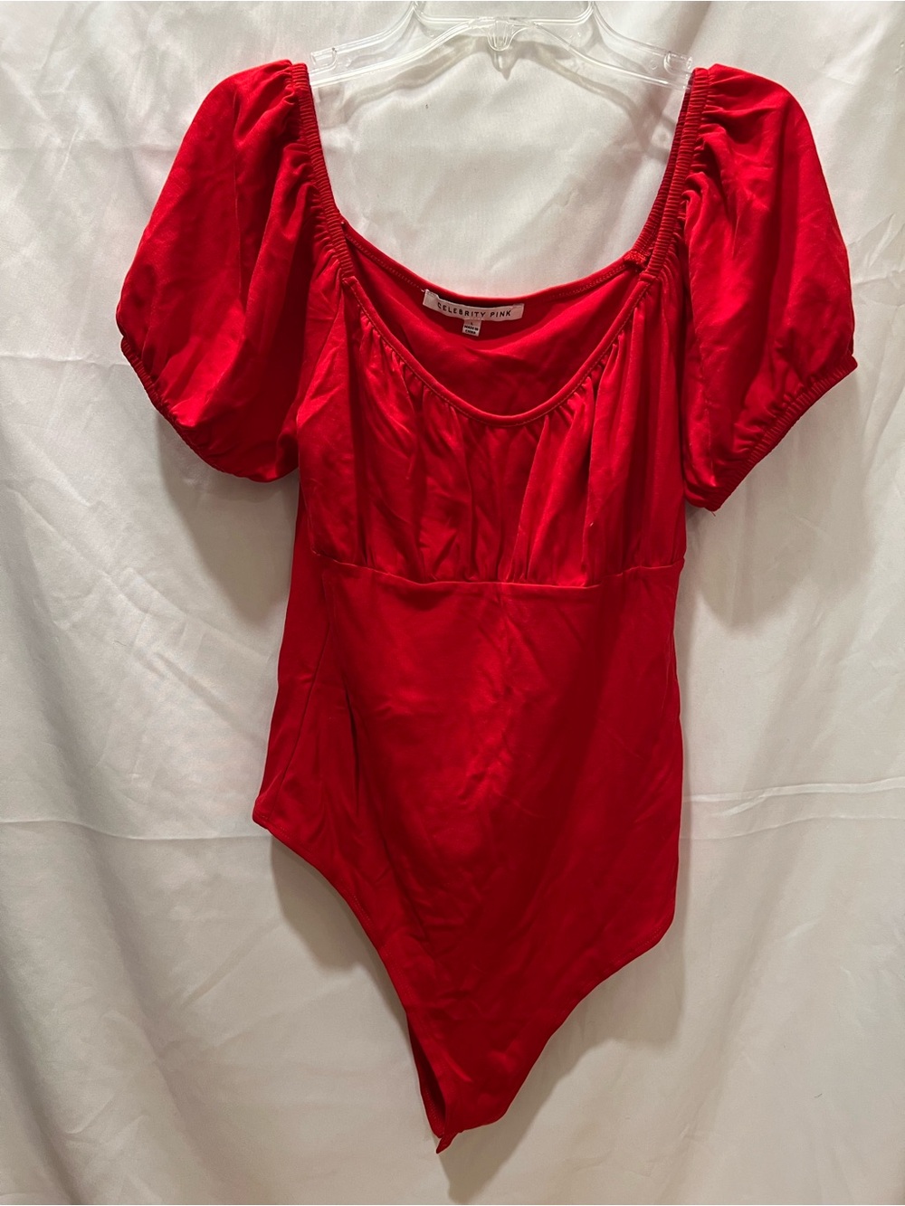 Celebrity Pink Bright Red Scoop-Neck Top